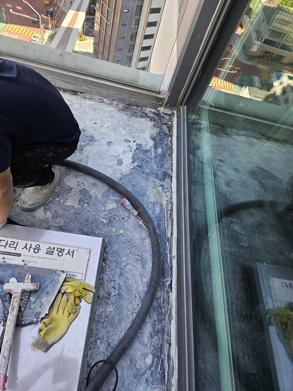 반포 아크로리버파크 테라스 누수 · 타일 방수 공사 과정 3